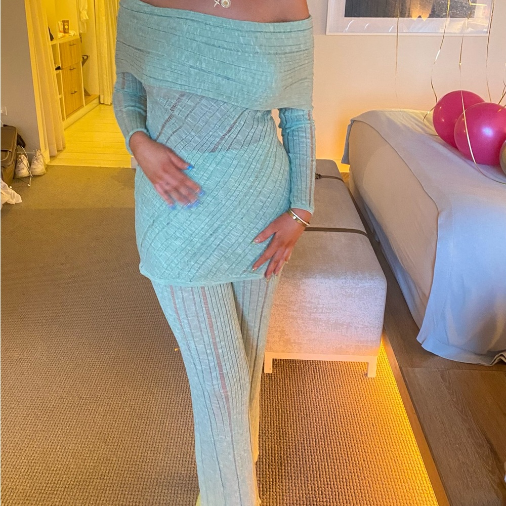 CULT GAIA seafoam knit set